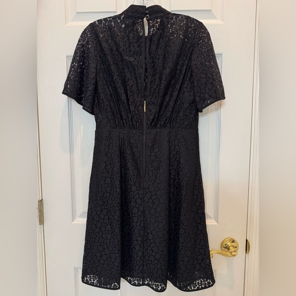 Kate Spade Flora Leopard Lace Mini Dress Black Size 4 - Picture 5 of 11